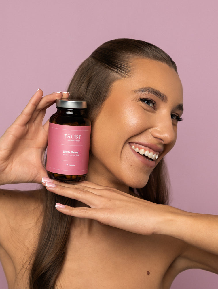 TRUST Skin Boost maisto papildų kompleksas moterims, 120 kapsulių