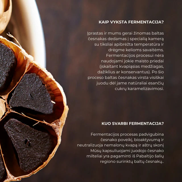 Juodasis Česnakas (Maisto Papildas)