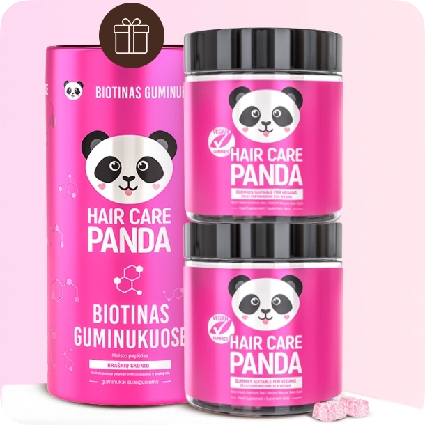 Custom image for Vegan Gummies: ⭐ 1 perki – 1 dovanų + BIOTINAS ⭐