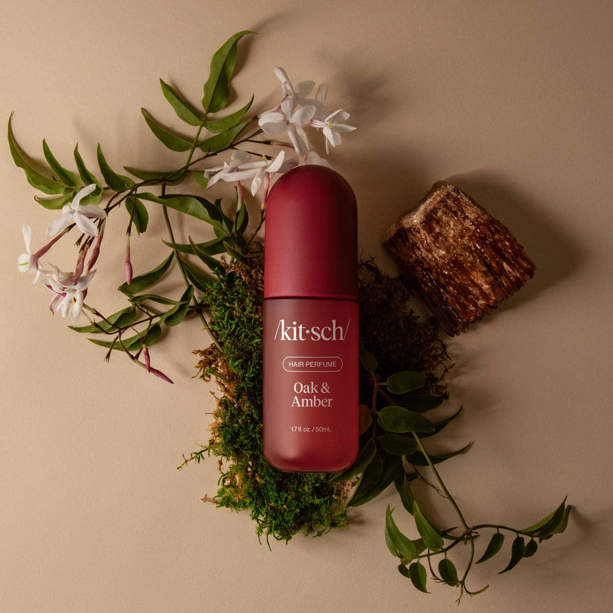 Oak & Amber parfumuota kūno ir plaukų dulksna, 50ml