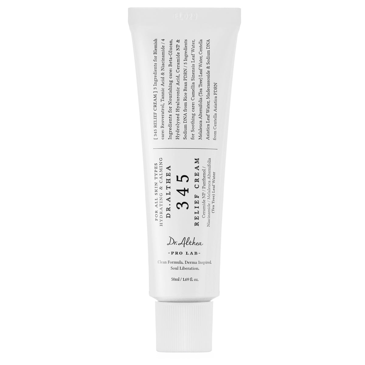 345 Relief Cream - regeneruojantis veido kremas, 50 ml