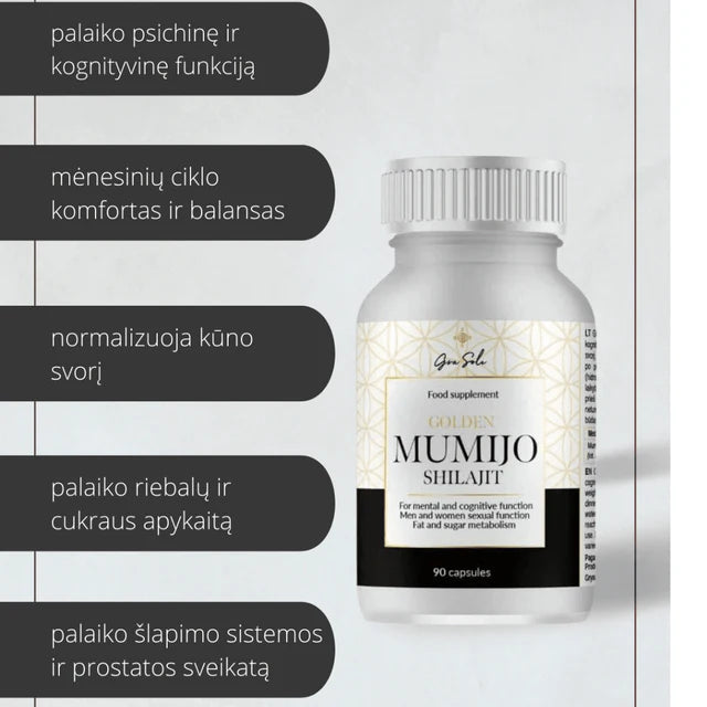 Golden Mumijo Shilajit (Maisto Papildas)