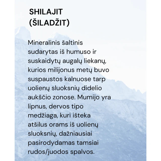 Golden Mumijo Shilajit (Maisto Papildas)