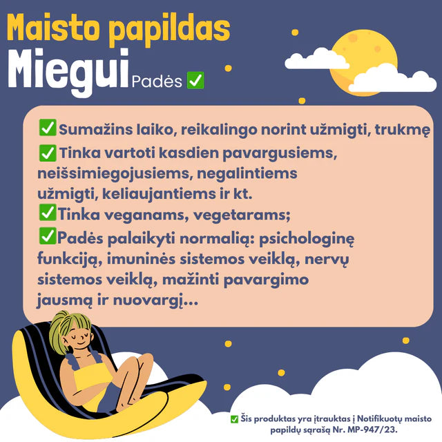 Miegui (Maisto Papildas)
