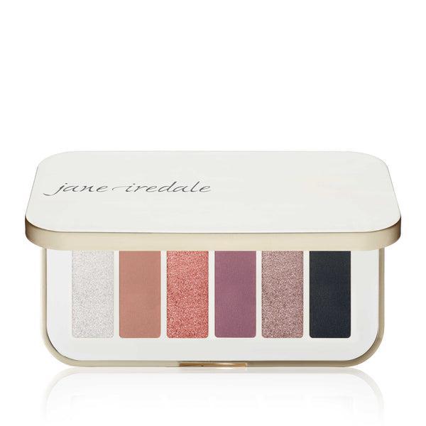 Jane Iredale Eyeshadow Palette  
This versatile eyeshadow palette features six stunning shades, ranging from soft shimmering neutrals to bold and vibrant tones. The palette is designed to create a variety of eye looks, from subtle daywear to dramatic evening styles. The formula is smooth and buildable, allowing for easy blending and long-lasting color. Ideal for any makeup enthusiast looking to enhance their eyes with rich, pigmented hues.