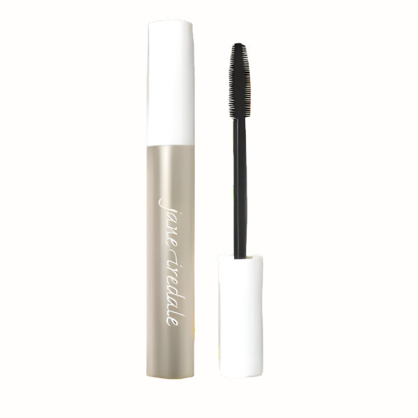 A tube of Jane Iredale Purelash Extender and Conditioner, featuring a black mascara wand. The product is designed to condition lashes while enhancing their length and fullness.