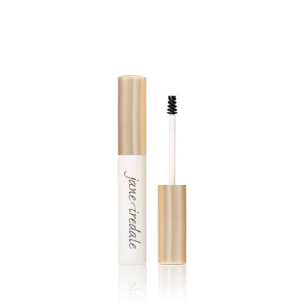 Brow Gel
A small tube of Jane Iredale Brow Gel with a gold cap, designed for grooming eyebrows. The gel has a clear applicator brush for easy application and is used to define and set brows in place. The product is available in a variety of shades.