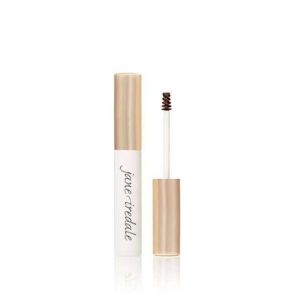 Brow Gel
A small tube of Jane Iredale Brow Gel with a gold cap, designed for grooming eyebrows. The gel has a clear applicator brush for easy application and is used to define and set brows in place. The product is available in a variety of shades.
