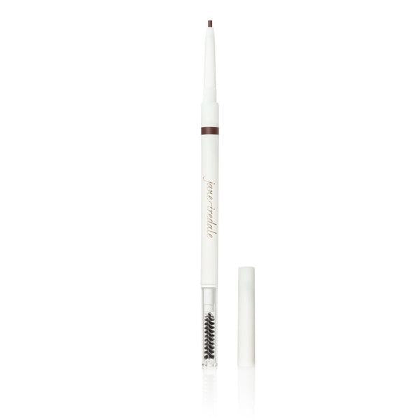 Brow Pencil
A Jane Iredale Brow Pencil with a slim, white design. The pencil has a triangular tip for precision and is paired with a brush at the other end, making it easy to shape and define brows. It’s ideal for creating natural-looking, well-groomed eyebrows.
