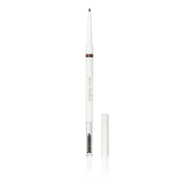 Brow Pencil
A Jane Iredale Brow Pencil with a slim, white design. The pencil has a triangular tip for precision and is paired with a brush at the other end, making it easy to shape and define brows. It’s ideal for creating natural-looking, well-groomed eyebrows.