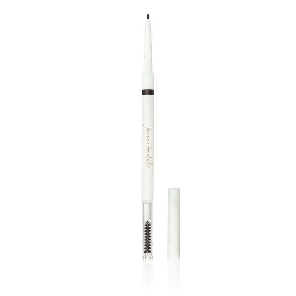 Brow Pencil
A Jane Iredale Brow Pencil with a slim, white design. The pencil has a triangular tip for precision and is paired with a brush at the other end, making it easy to shape and define brows. It’s ideal for creating natural-looking, well-groomed eyebrows.