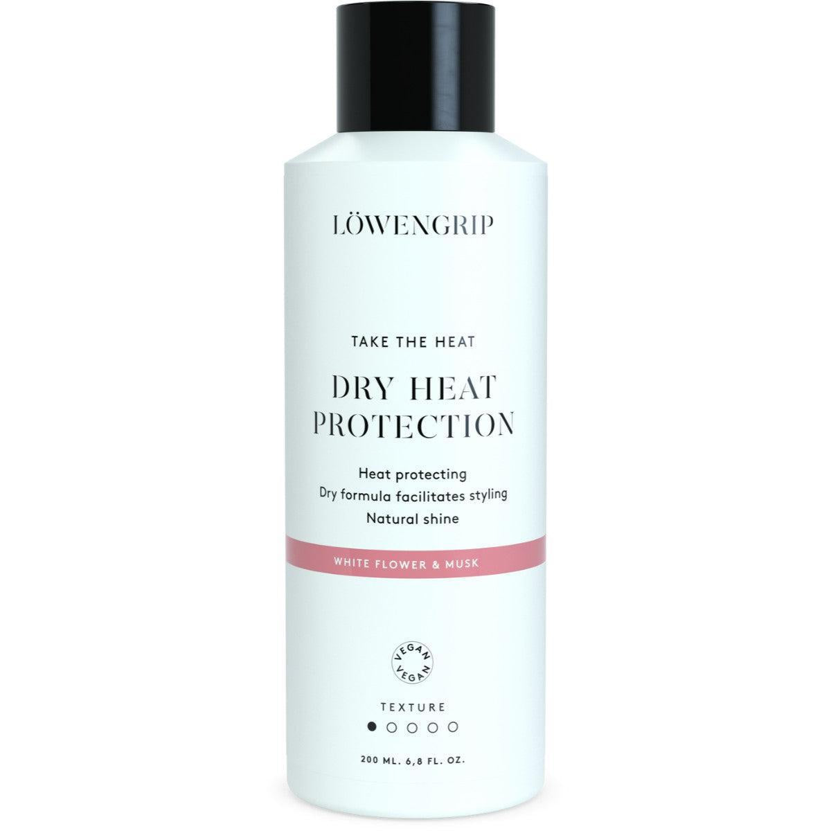 This heat-protecting spray helps to shield your hair from damage caused by styling tools while adding a natural shine. Its dry formula facilitates easy styling, ensuring that your hair stays smooth and glossy without any greasy residue. Infused with a refreshing white flower and musk scent, it provides essential protection and enhances the texture of your hair.