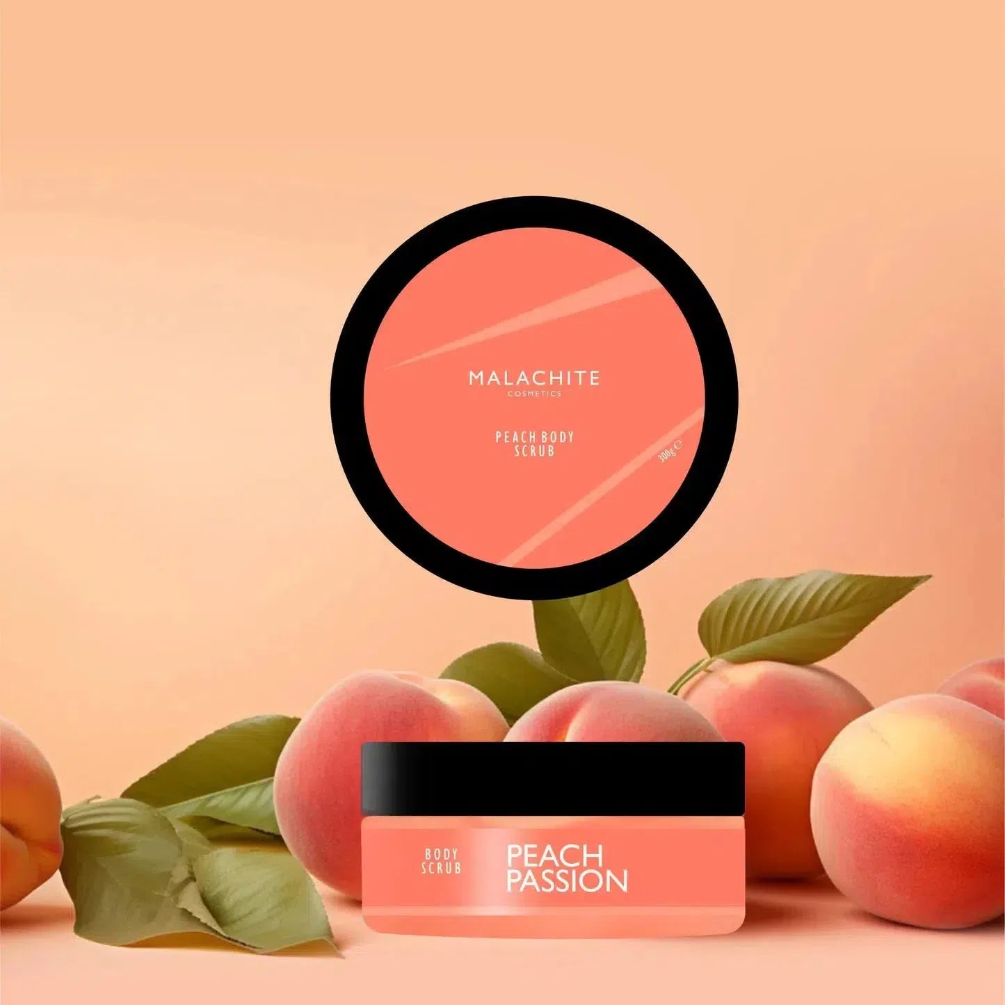 Kūno šveitiklis Peach Passion Scrub-MALACHITE COSMETICS-Misiule.lt