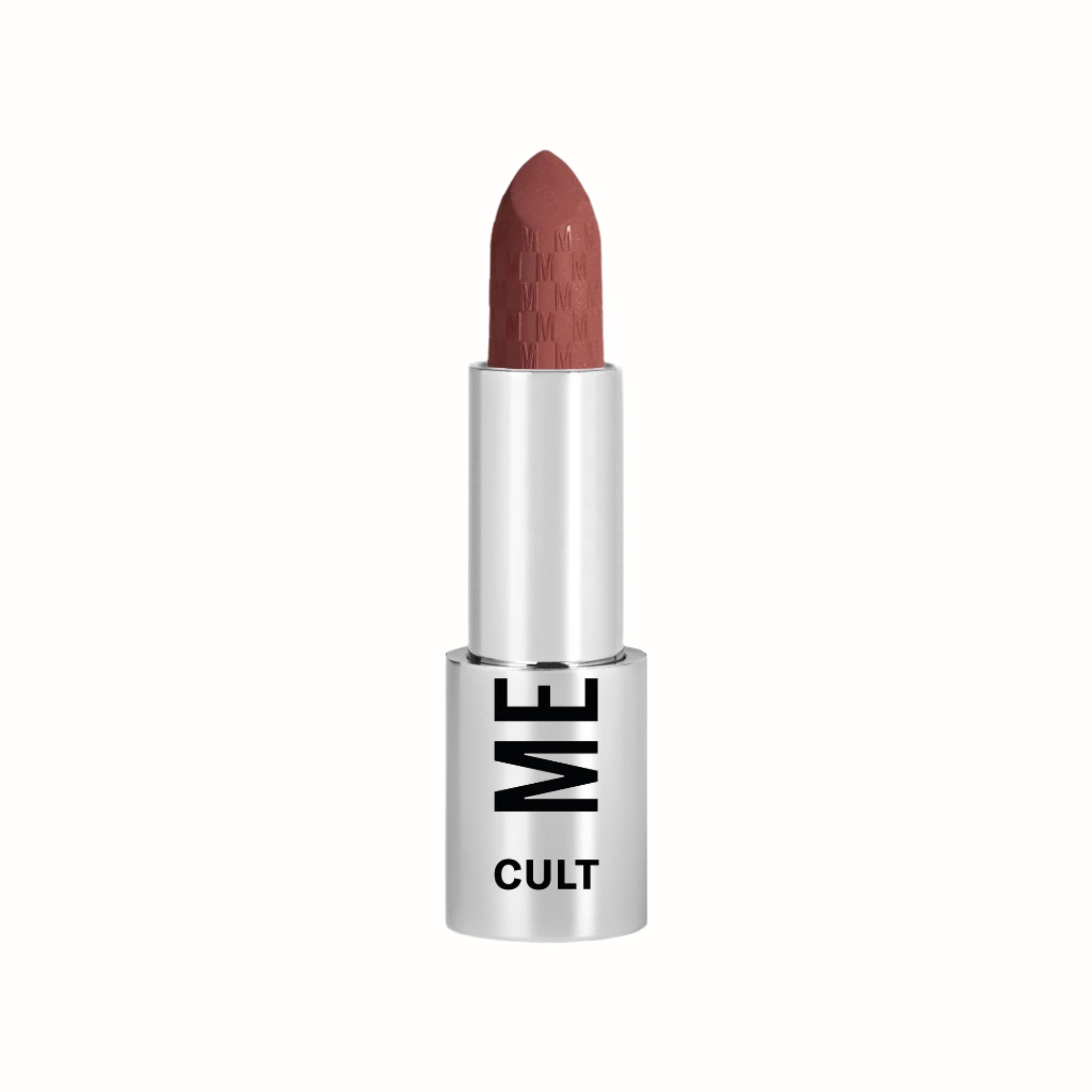 Cult Lipstick
A bullet of matte red lipstick from the Cult collection by Mesauda, featuring a sleek silver casing with the "ME" and "CULT" branding. The lipstick has a smooth, creamy texture with a long-lasting finish, perfect for adding a bold, sophisticated touch to any look.