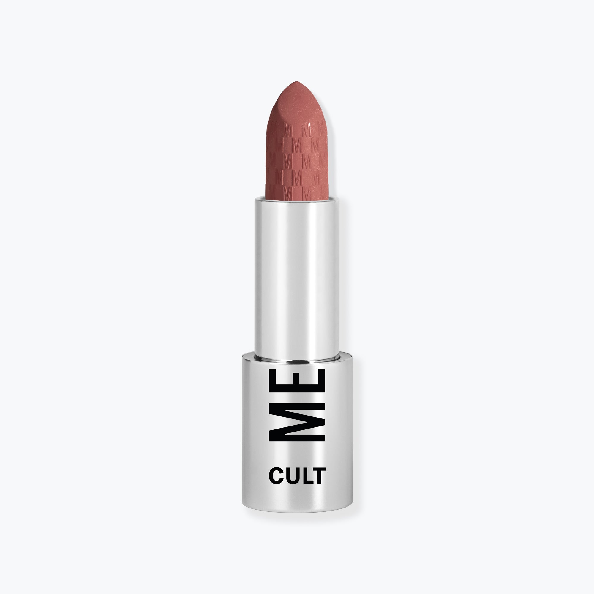 Cult Lipstick
A bullet of matte red lipstick from the Cult collection by Mesauda, featuring a sleek silver casing with the "ME" and "CULT" branding. The lipstick has a smooth, creamy texture with a long-lasting finish, perfect for adding a bold, sophisticated touch to any look.