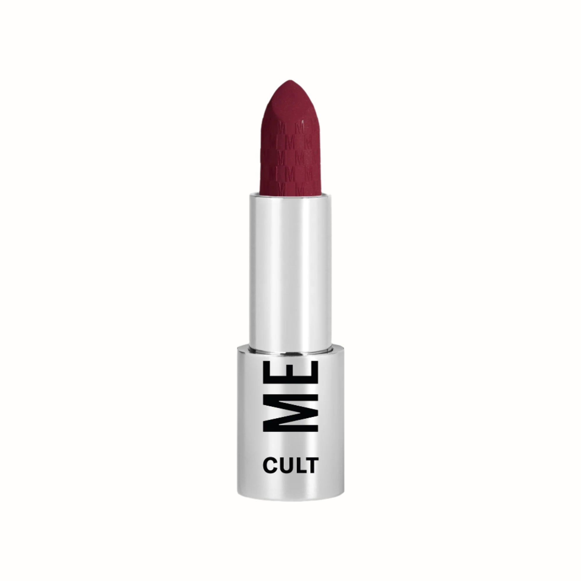 Cult Lipstick
A bullet of matte red lipstick from the Cult collection by Mesauda, featuring a sleek silver casing with the "ME" and "CULT" branding. The lipstick has a smooth, creamy texture with a long-lasting finish, perfect for adding a bold, sophisticated touch to any look.