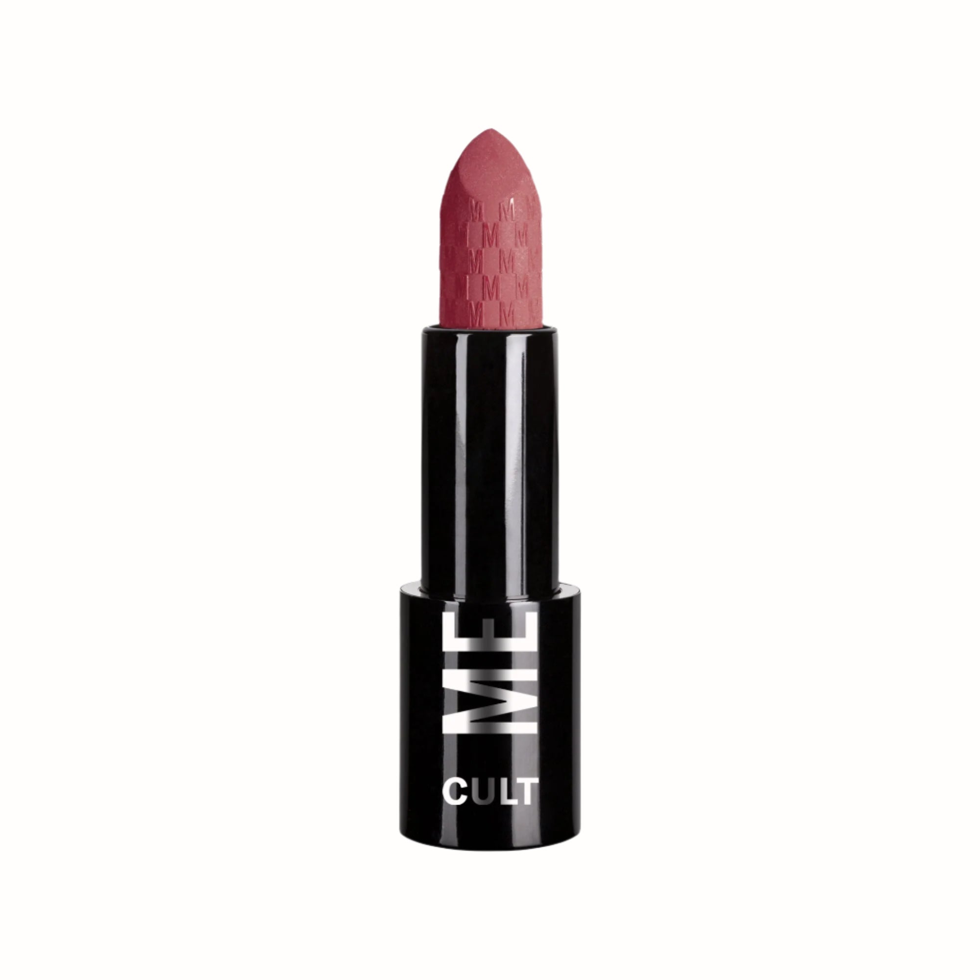 Cult Lipstick
A bullet of matte brown lipstick from the Cult collection by Mesauda, housed in a sleek black casing with the "ME" and "CULT" branding. The lipstick features a rich, earthy color that provides a smooth, creamy texture for long-lasting wear, perfect for adding a natural yet bold touch to any look.