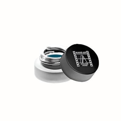 A small clear jar with a black lid containing a creamy concealer. The formula is designed to cover blemishes and dark circles, providing full coverage with a smooth, blendable texture.
