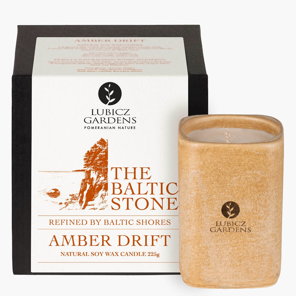 Amber Drift aukšta žvakė, 225 g