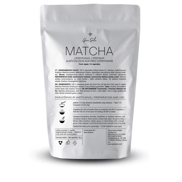 Matcha Ceremonial / Premium (Arbata Iš Japonijos)