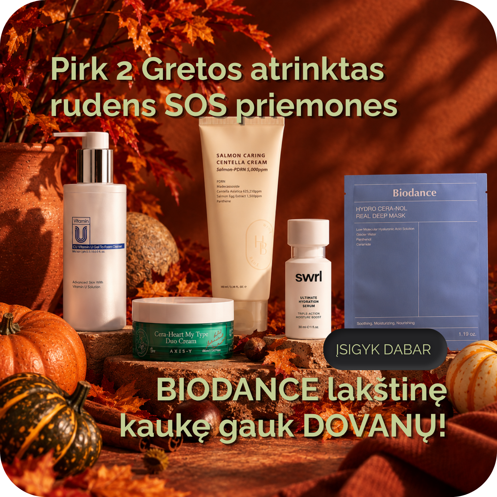 Rudens SOS tavo odai