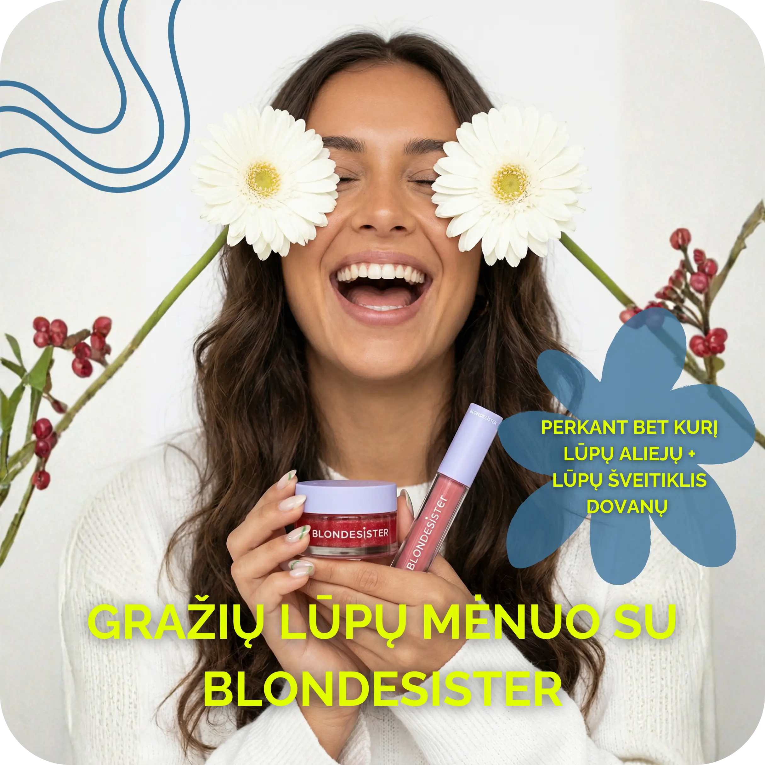 Lūpų duetas tobulam švelnumui