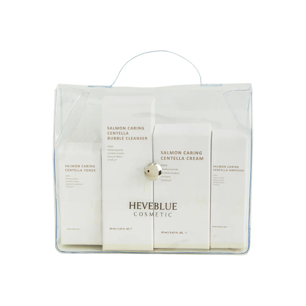 Salmon Caring Centella Travel Kit - kelioninis rinkinys 4vnt