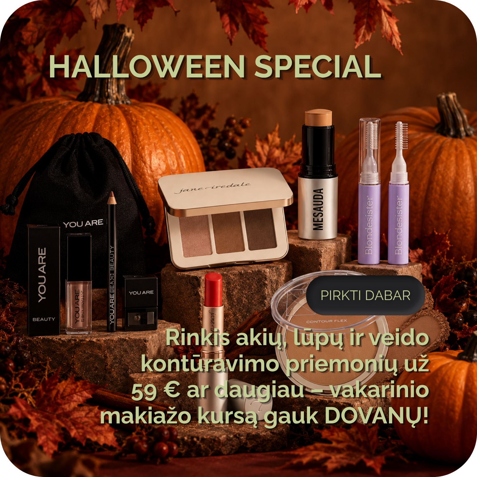 Halloween Special - Makiažo kursas dovanų!