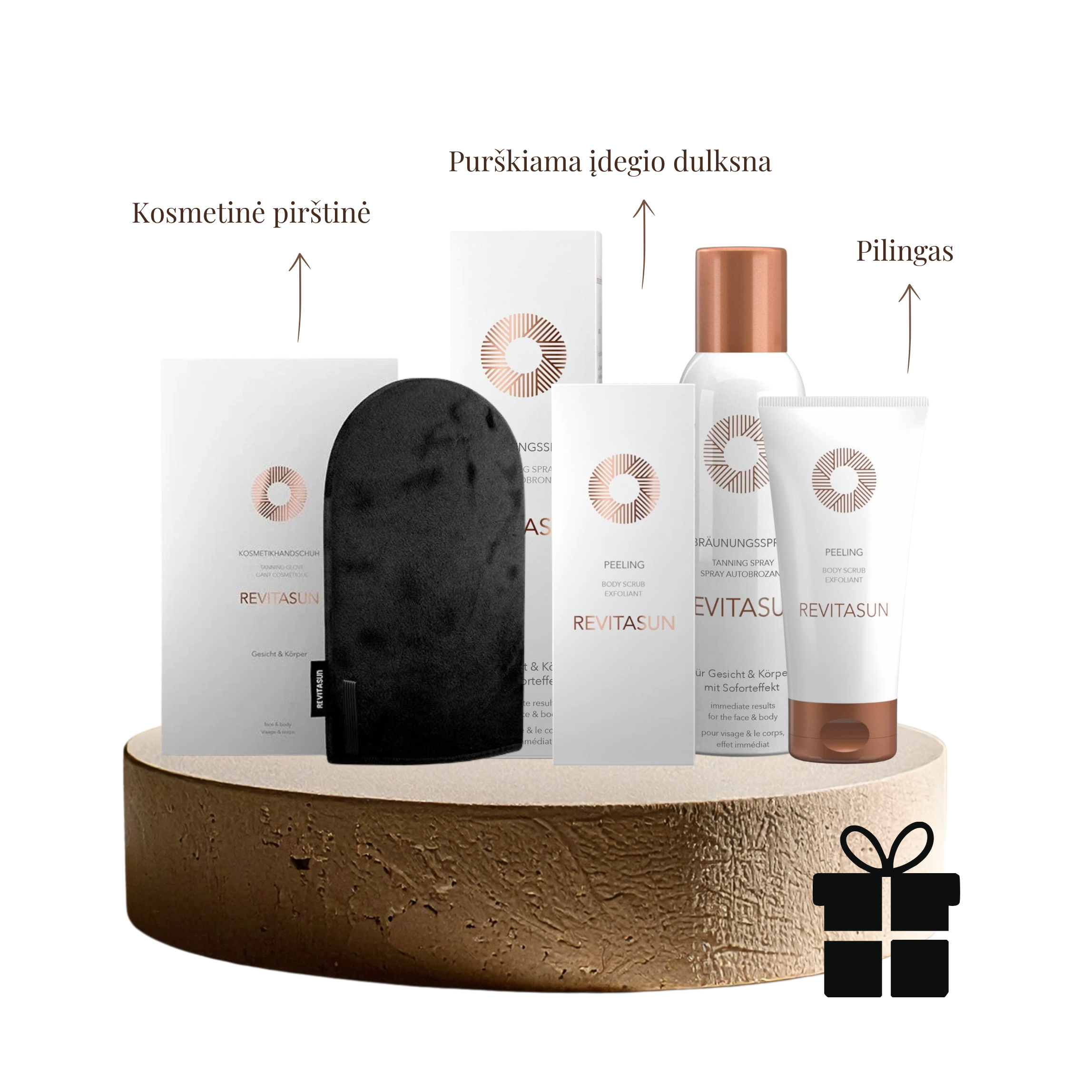 Revitasun savaiminio įdegio rinkinys + dovana