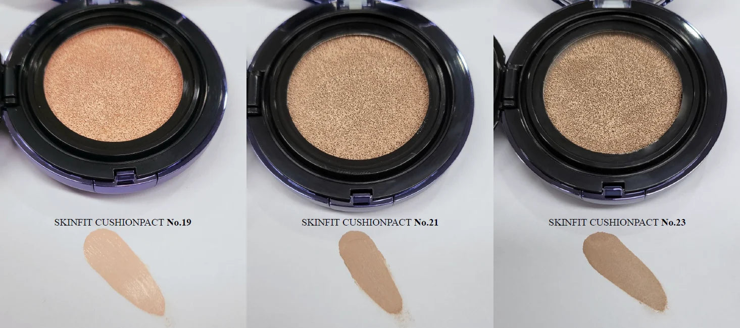 Inovatyvus cushion makiažo pagrindas su keičiamu užpildu SPF50+ PA+++, 15g + 15g
