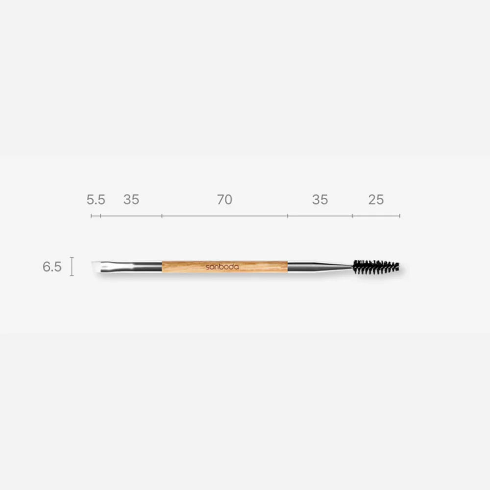13 Dual Eyebrow Vegan Brush - šepetėlis antakiams