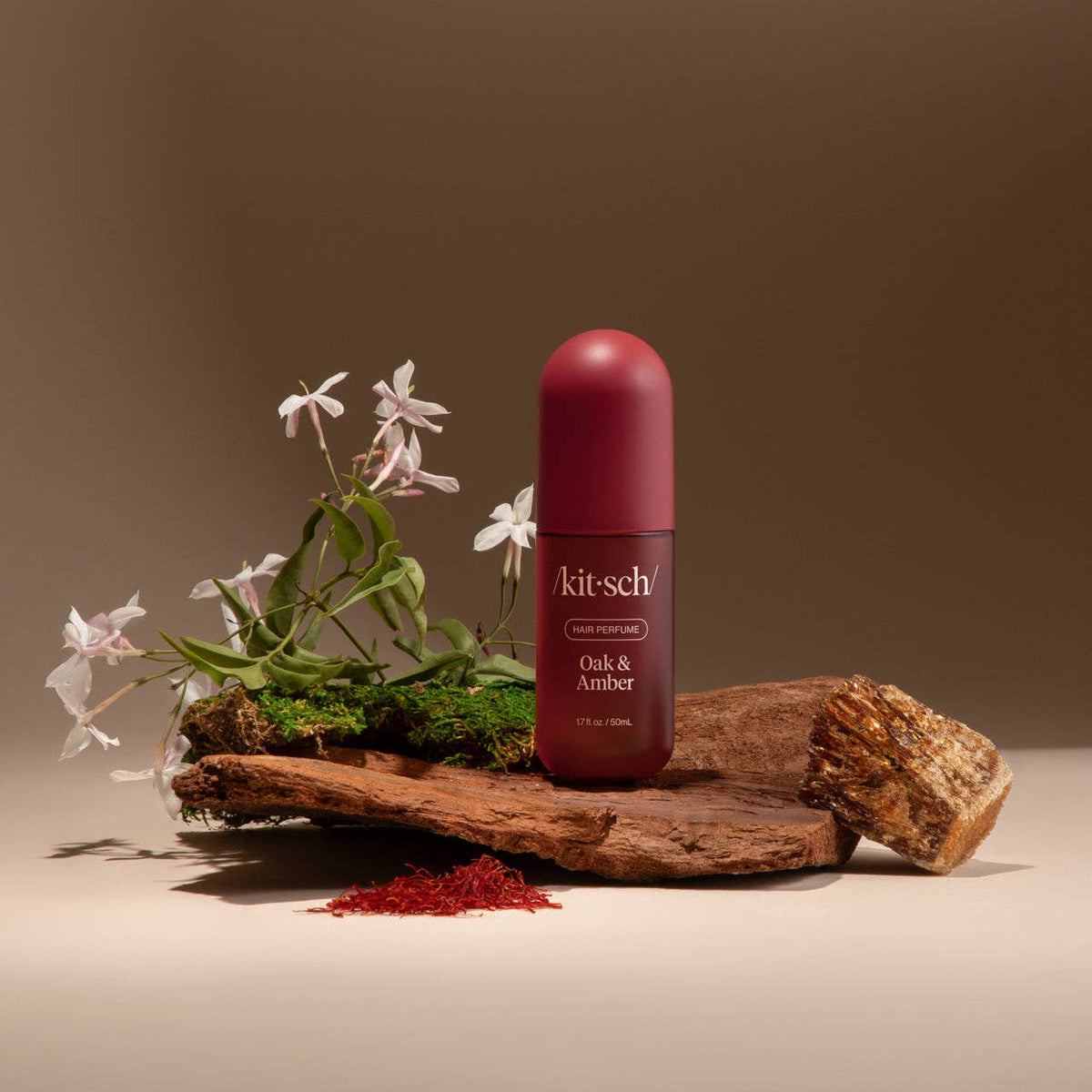 Oak & Amber parfumuota kūno ir plaukų dulksna, 50ml