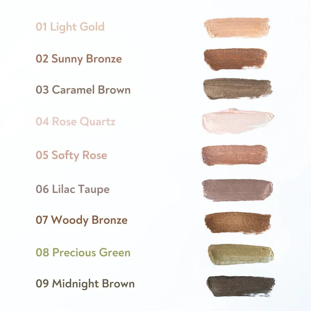 Skysti akių šešėliai Gloweye-BLONDESISTER-Caramel Brown 03-Misiule.lt