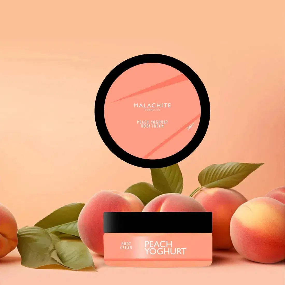 Kūno jogurtas Peach passion-MALACHITE COSMETICS-Misiule.lt