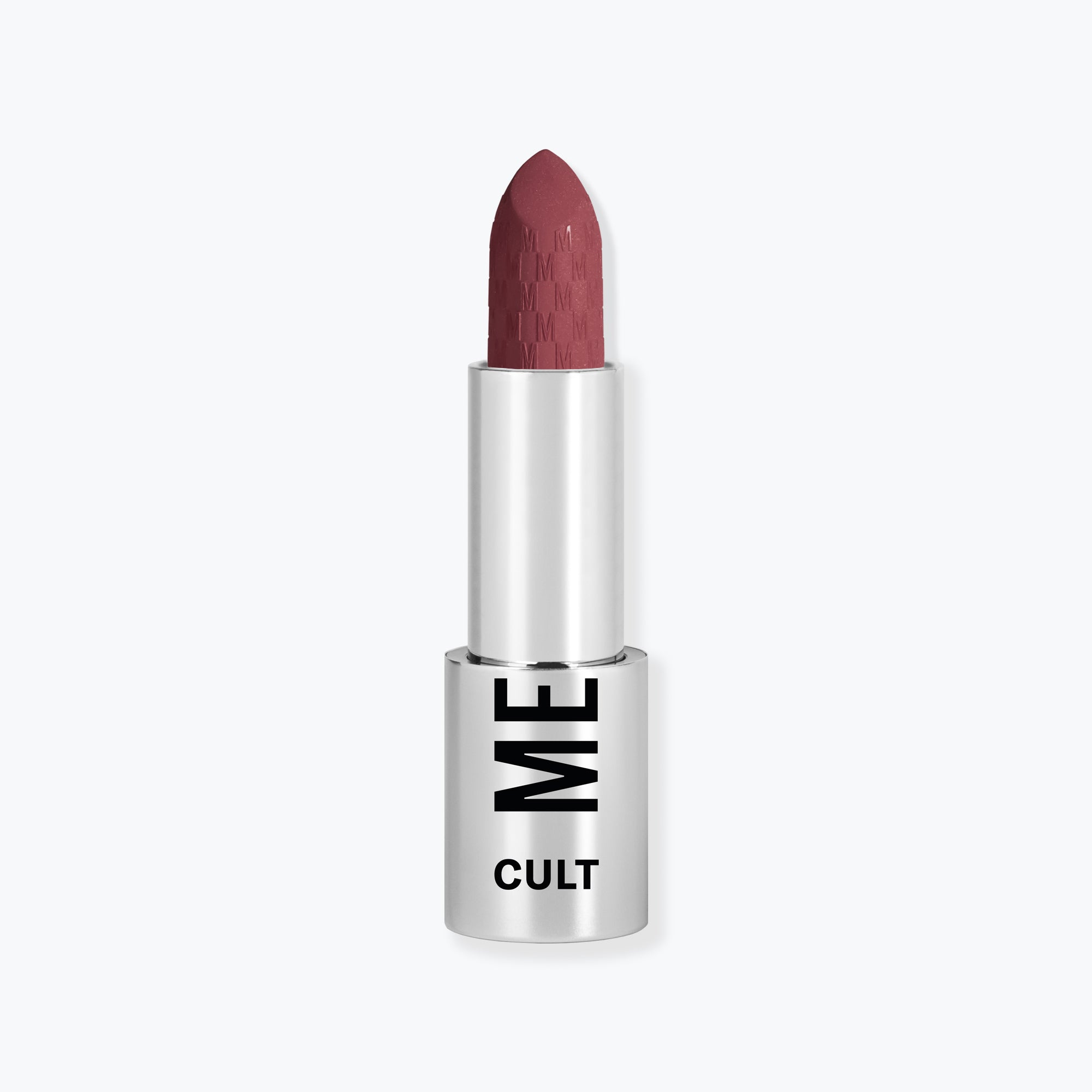 Cult Lipstick

A bullet of matte red lipstick from the Cult collection by Mesauda, featuring a sleek silver casing with the "ME" and "CULT" branding. The lipstick has a smooth, creamy texture with a long-lasting finish, perfect for adding a bold, sophisticated touch to any look.