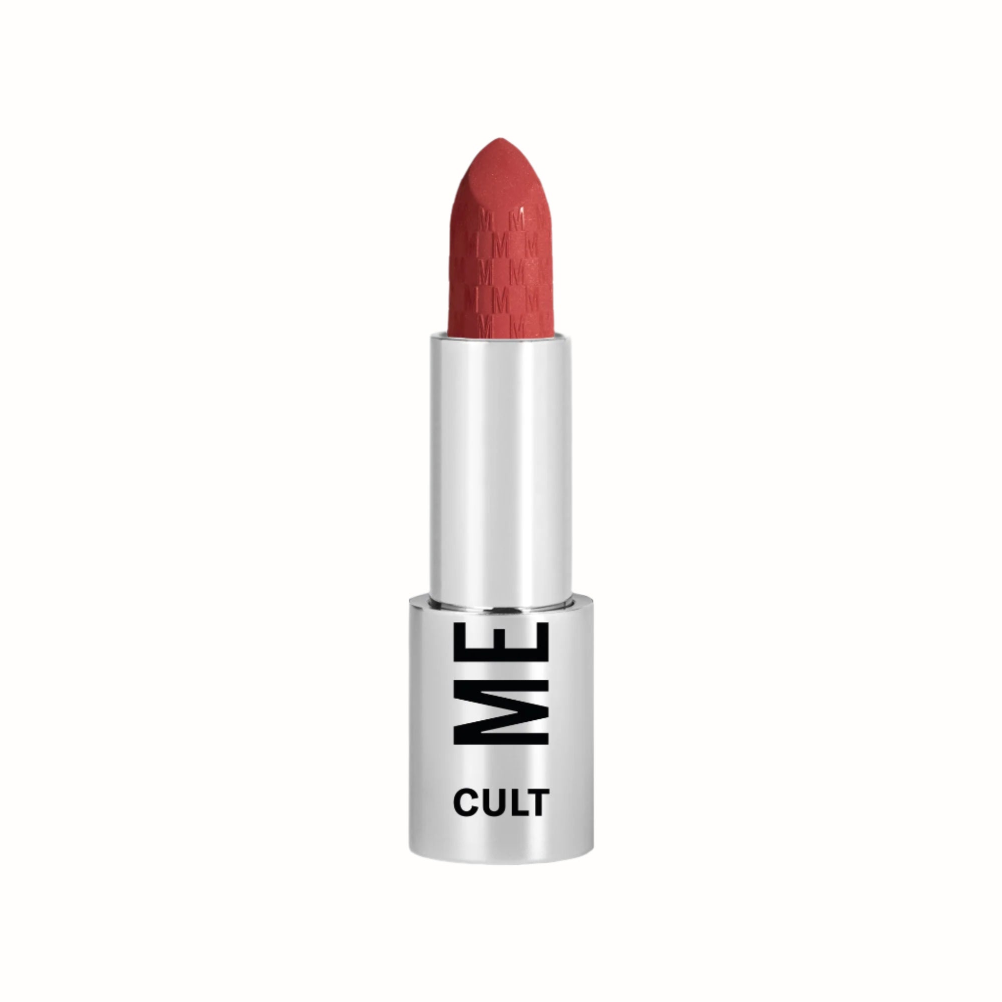 Cult Lipstick

A bullet of matte red lipstick from the Cult collection by Mesauda, featuring a sleek silver casing with the "ME" and "CULT" branding. The lipstick has a smooth, creamy texture with a long-lasting finish, perfect for adding a bold, sophisticated touch to any look.
