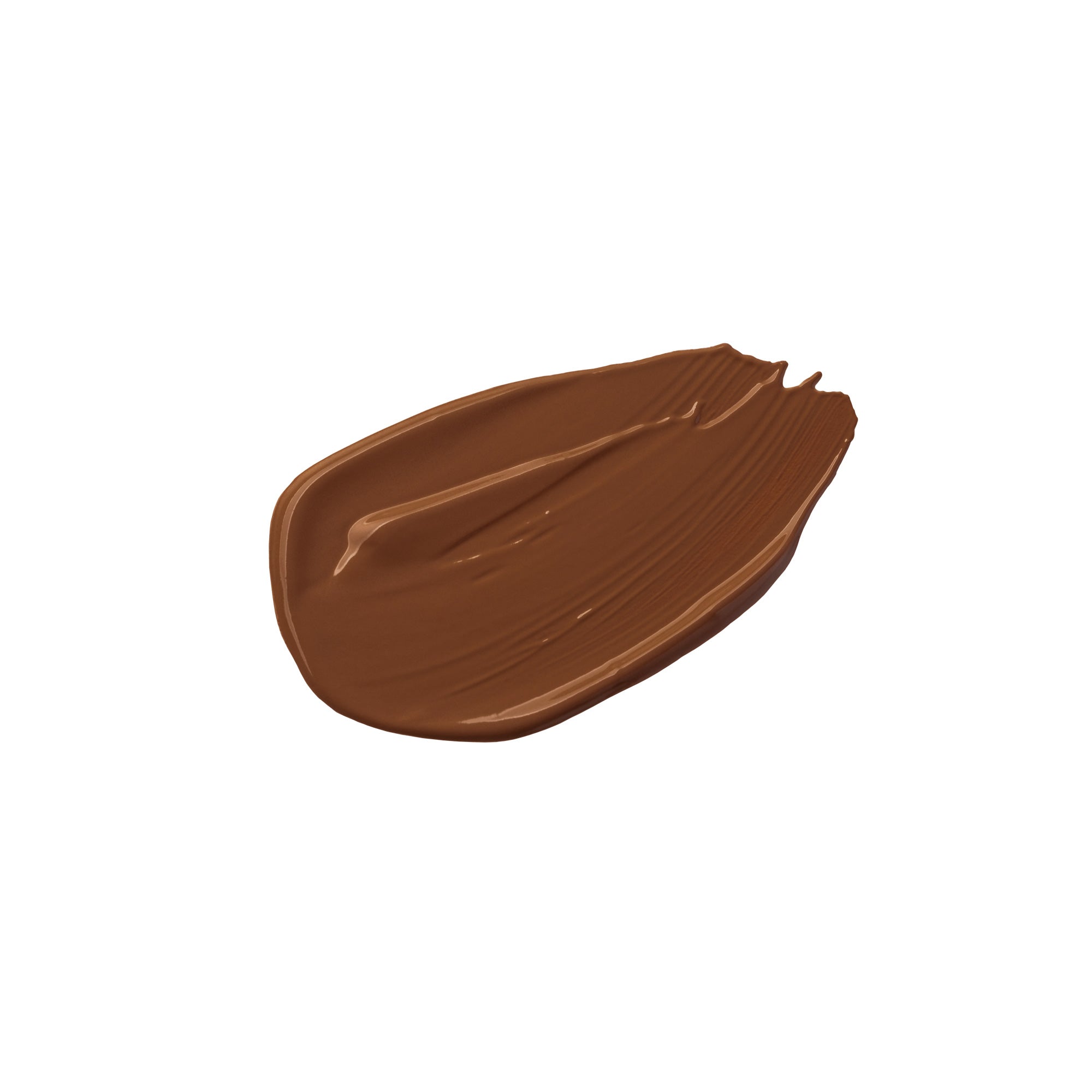A swatch of the Milano The Skin Hydrating Foundation, featuring a rich, medium to dark brown tone with a smooth, creamy texture. This foundation provides a hydrating and flawless finish, offering full coverage with a natural, radiant look for deeper skin tones. Perfect for creating a smooth, even complexion.